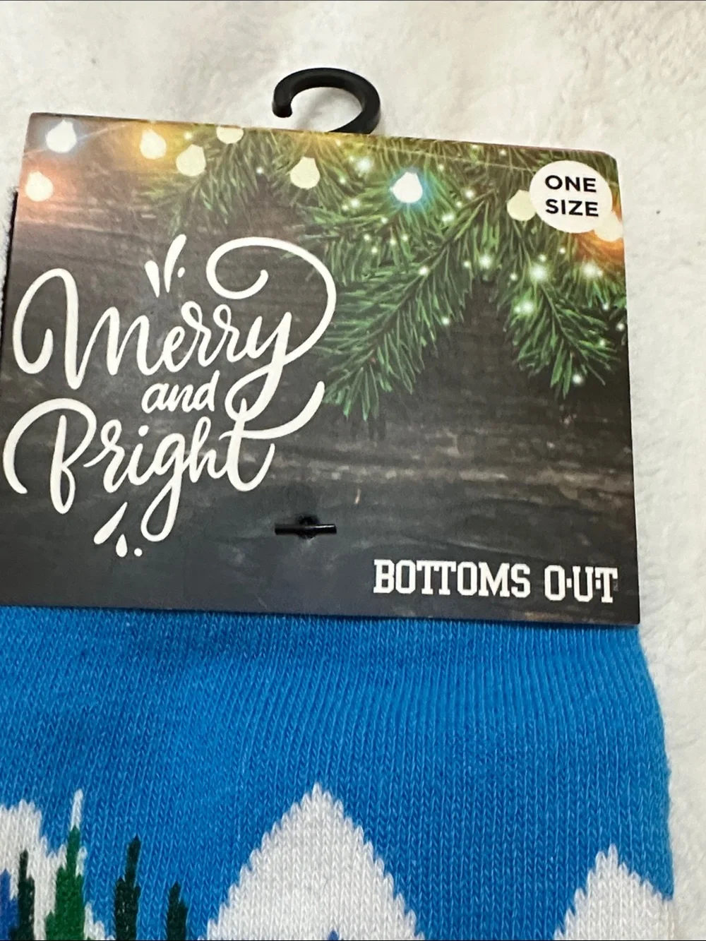 ⛷️ Bottoms Out Merry & Bright Skiing Polar Bear Crew Socks